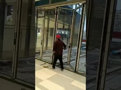 Aluminum Clear Folding Glass Windows Heat Insulation Customized