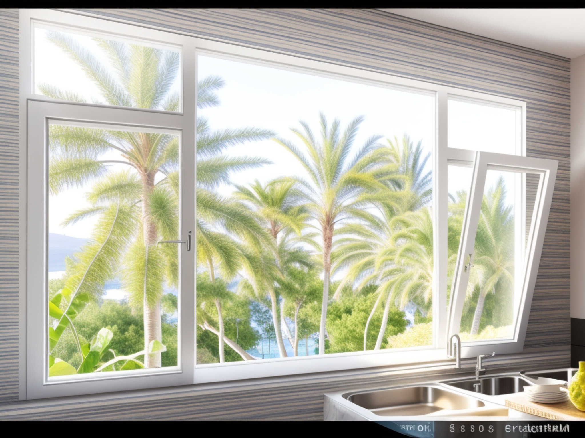 Customized Building Aluminium Windows Replacement Anodizing Surface