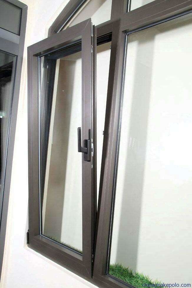 Customized Glazing Bottom Hung Casement Windows Powder Coating
