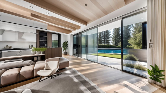 Custom Commercial Aluminium Sliding Doors Windproof Sliding Glass Patio Door