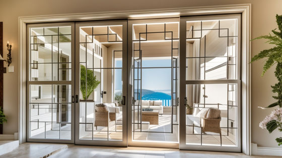 OEM Aluminum Frame Sliding Glass Doors Soundproof Aluminum Sliding Patio Doors