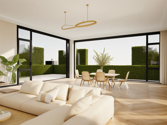 Anodised Aluminium Casement Windows Ventilation With Fiberglass Screen