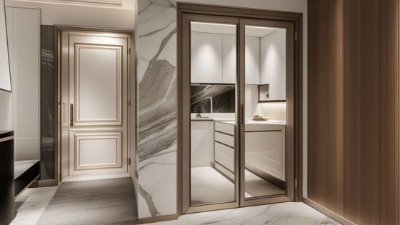 ODM vertical sliding sash windows soundproof Aluminium Frame Glass Window