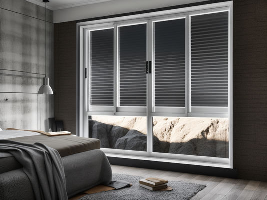 OEM / ODM Aluminium Frame Sliding Glass Window Waterproof AAMA
