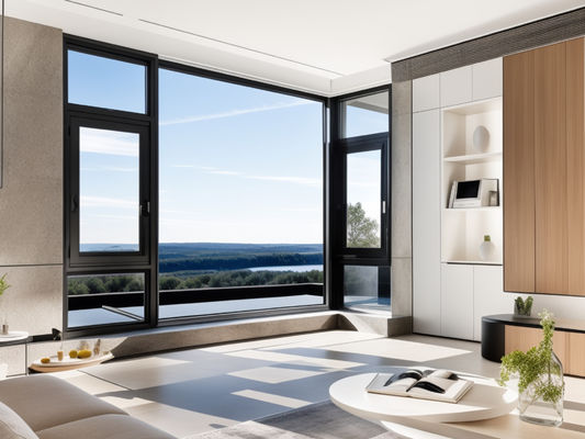 Sleek Aluminium Casement Windows Swing Opening Powder Coating