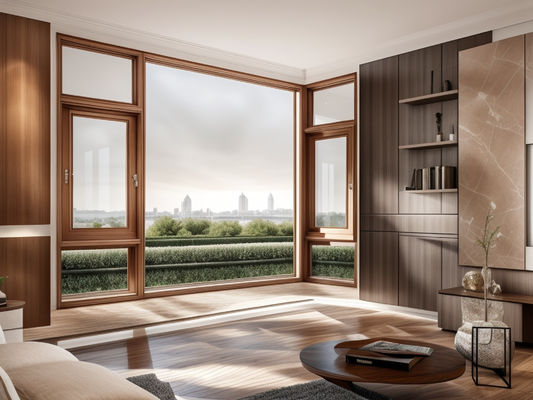 Dustproof Aluminium Frame Casement Window Horizontal Fiberglass Screen