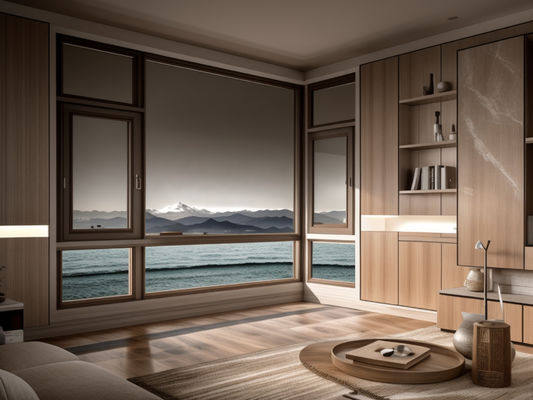 Customized Aluminium Casement Windows Glass Types Soundproof