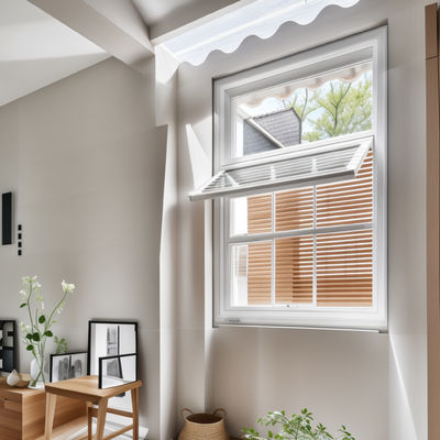 Aluminium Top Hung Roof Windows Waterproof Push Out Awning Windows