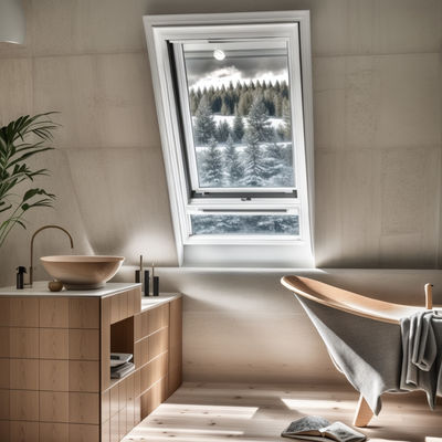 Sleek Aluminium Top Hung Window Frame Glass Inward / Outward Opening