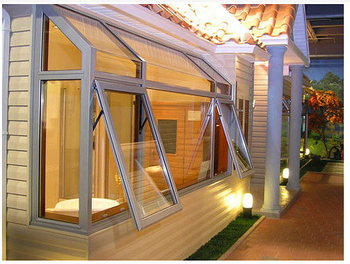 Durable Bathroom Aluminium Top Hung Window Lightweight And Dustproof