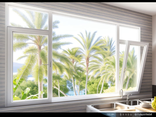 Customized Building Aluminium Windows Replacement Anodizing Surface
