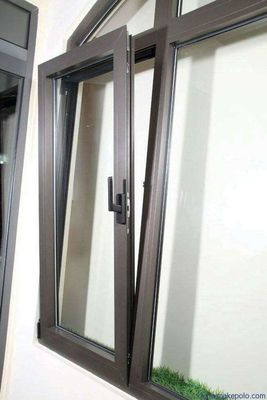 Customized Glazing Bottom Hung Casement Windows Powder Coating