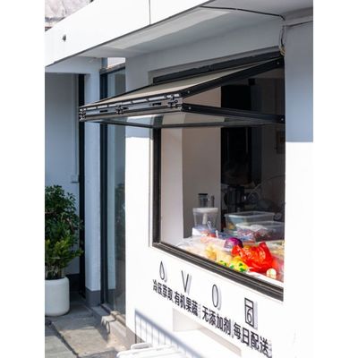 OEM Wood Grain Aluminium Bifold Windows Soundproof Manual Open