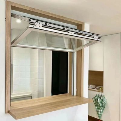 Custom Residential Folding Glass Windows Bifold Waterproof AAMA