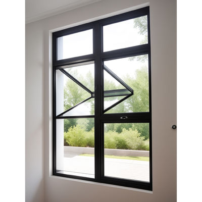 Flexible Single / Double / Triple Glass Windows Folding Aluminum