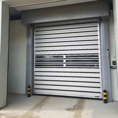 Silver Aluminium Roller Shutter Door frame Commercial Rolling Door Ventilated