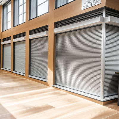 Residential Aluminium Rolling Door Commercial Aluminium Alloy Frame Gate