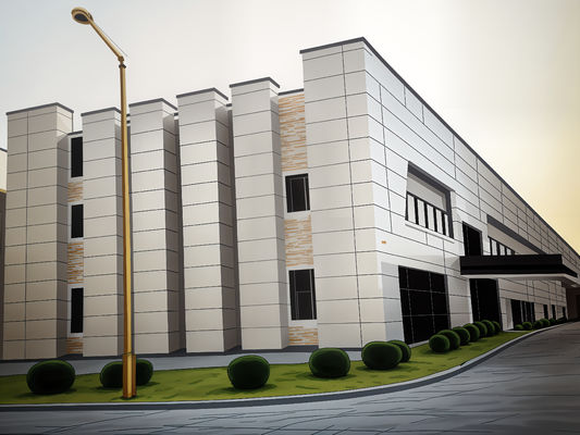 Glazed Soundproof Aluminium Curtain Wall Profile Lightweight Design