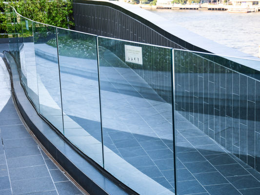 10-13mm Thickness Laminated Safety Glass with Clear Film Tempered Glass
