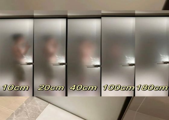 Customizable Frosted Privacy Glass with High Privacy Level and Scratch Resistance